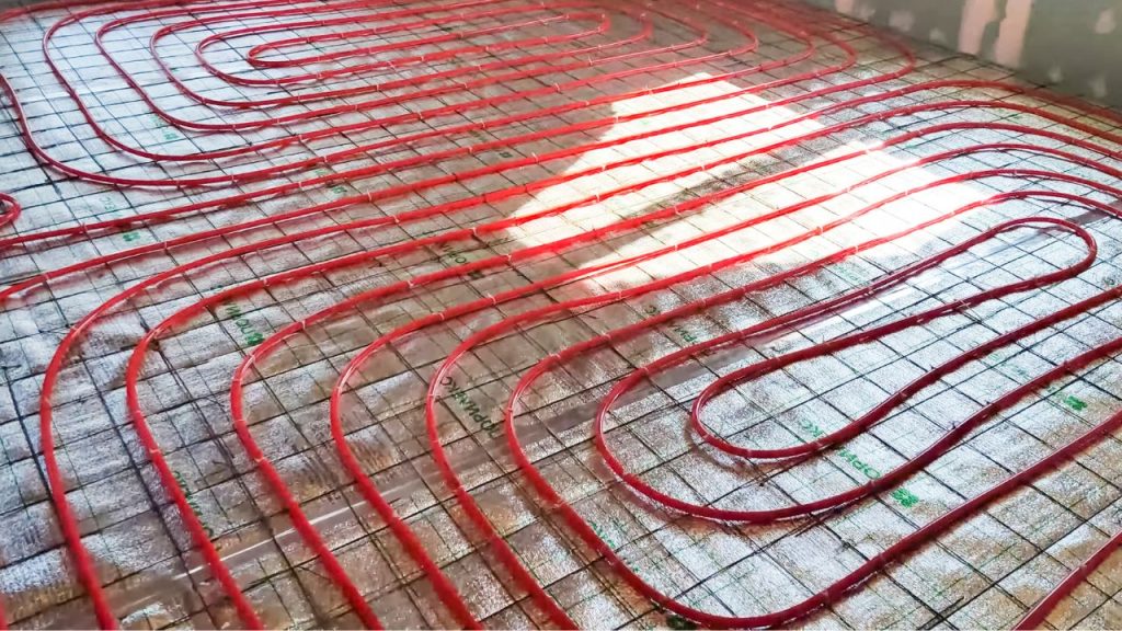 pemanas lantai hidronik